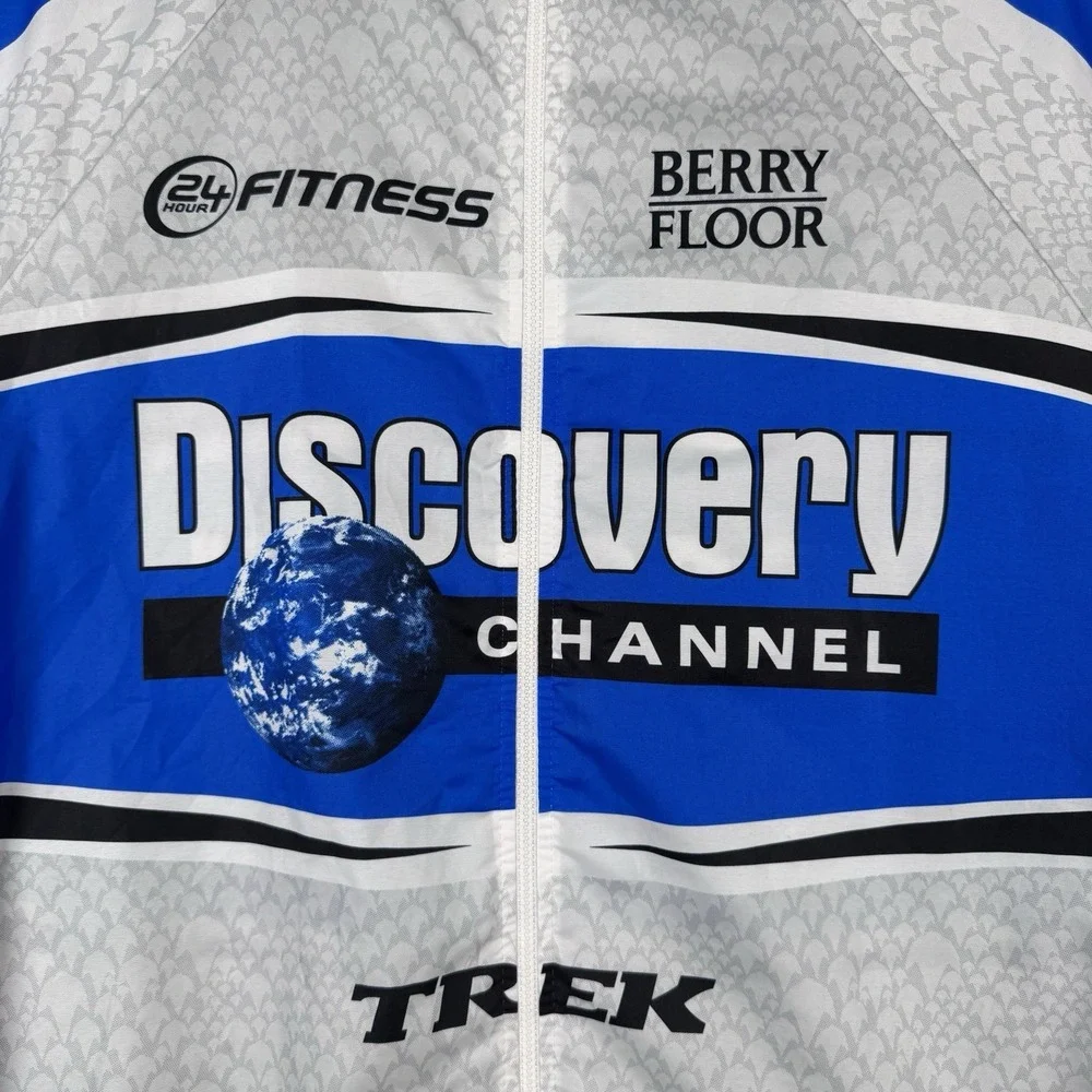 Nike Discovery Cycling Jacket Mens Size Large Long Sleeve Full Zip Trek Italy